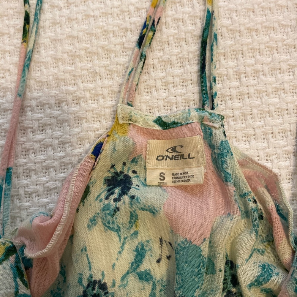 O’Neill Iveta Floral Boho Spaguetti Strap Tank S - Picture 7 of 10